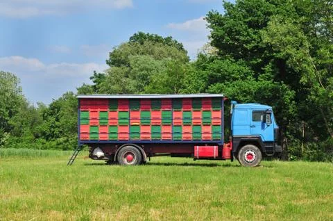 Mobile apiary Stock Photos