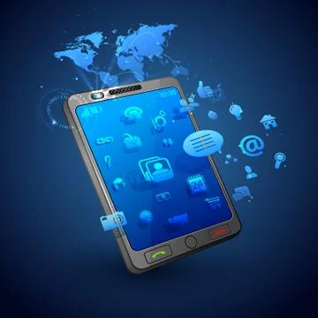 Mobile Apllication Stock Illustration
