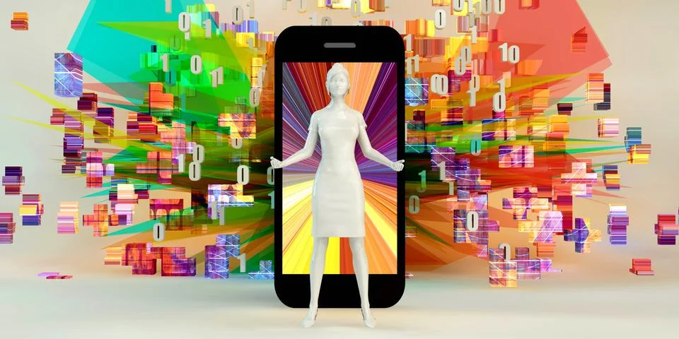 Mobile App Developer 스톡 일러스트