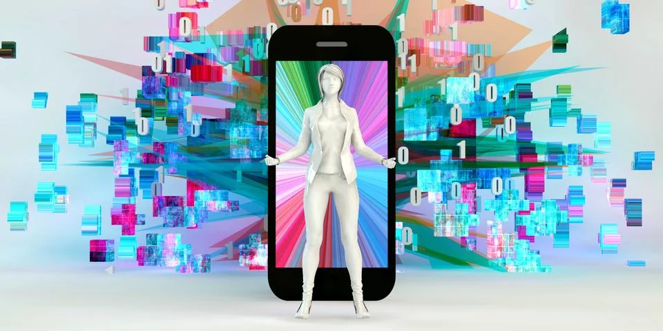 Mobile App Developer Illustrazione stock