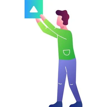 Mobile app development icon man web designer Stock Illustration