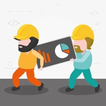 Mobile app development Stock Illustration