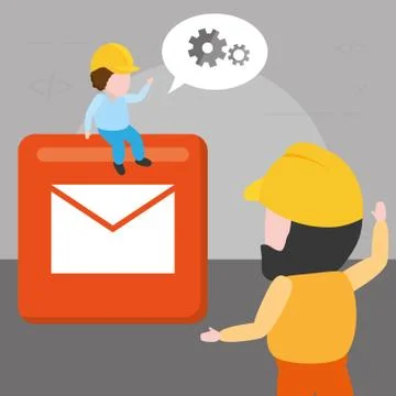 Mobile app development Illustrazione stock