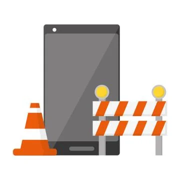 Mobile app development Stock Illustration