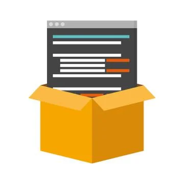 Mobile app development Stock Illustration