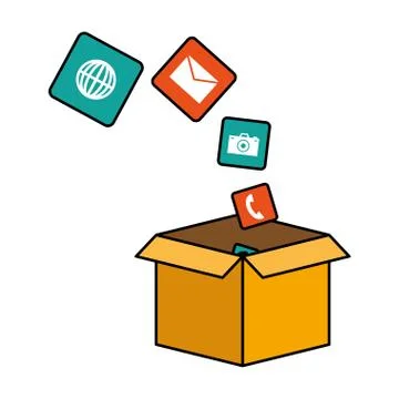 Mobile app development Stock Illustration
