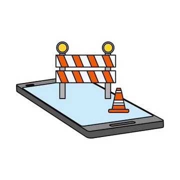 Mobile app development Illustrazione stock