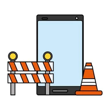 Mobile app development Stock Illustration