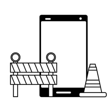Mobile app development Stock Illustration