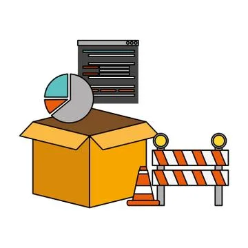 Mobile app development Stock Illustration