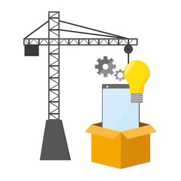 Mobile app development Stockillustratie