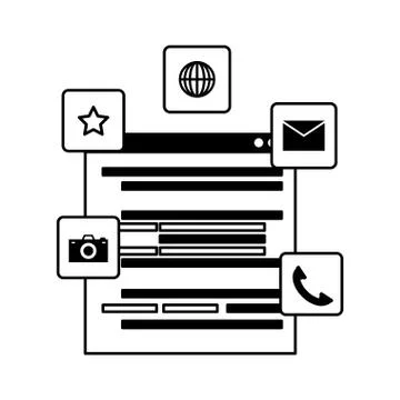 Mobile app development Illustrazione stock