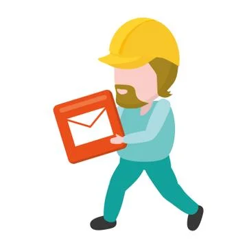 Mobile app development 库存插图