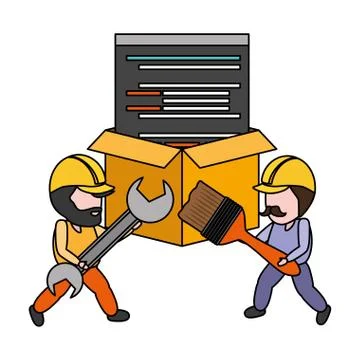 Mobile app development イラスト素材