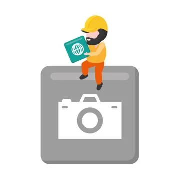 Mobile app development Stockillustratie