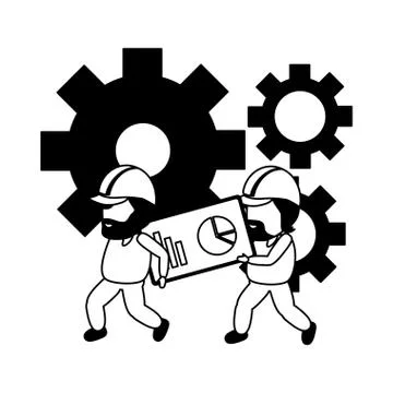 Mobile app development Illustrazione stock