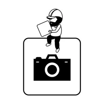 Mobile app development Stock Illustration