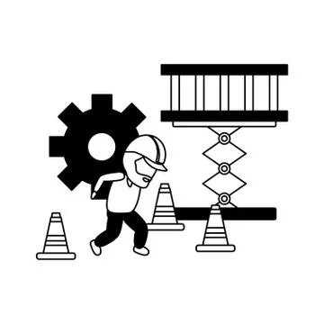 Mobile app development Illustrazione stock