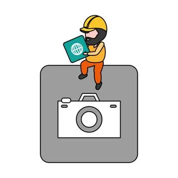 Mobile app development Stock Illustration