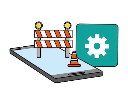 Mobile app development 스톡 일러스트