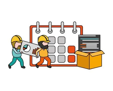 Mobile app development Illustrazione stock