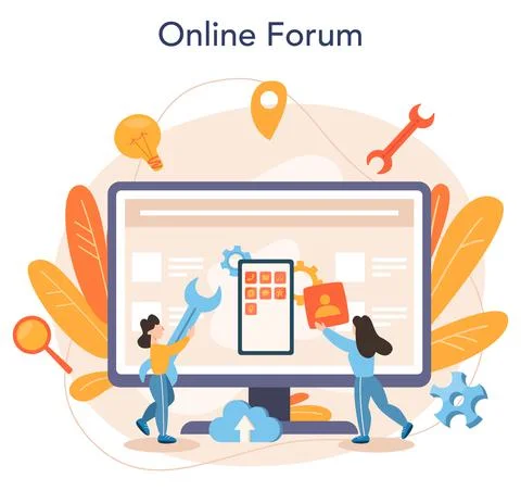 Mobile app development online service or platform Illustrazione stock