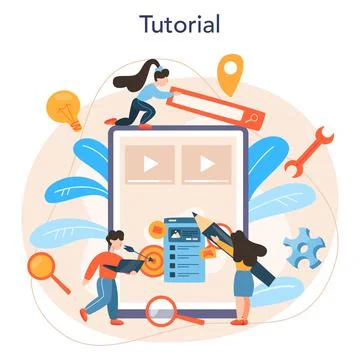 Mobile app development online service or platform Stock Illustration
