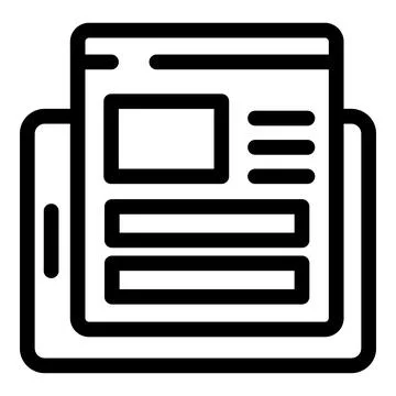 Mobile app development process with software interface design on screen Stock Illustration