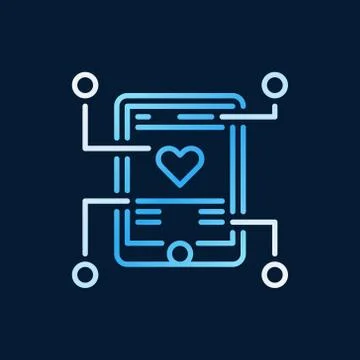 Mobile App Development vector colorful outline icon or symbol Stock Illustration