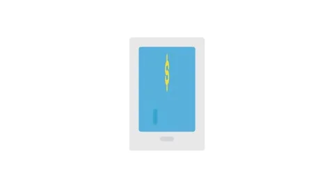 Mobile app icon featuring a modern design with vibrant colors. Stock Footage 334021149