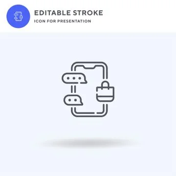 Mobile App icon vector, filled flat sign, solid pictogram isolated on white 스톡 일러스트