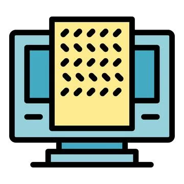 Mobile app icon vector flat イラスト素材