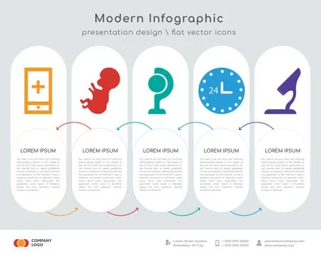 Mobile app infographics design Stock Illustration