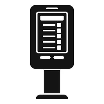 Mobile app interface billboard icon イラスト素材