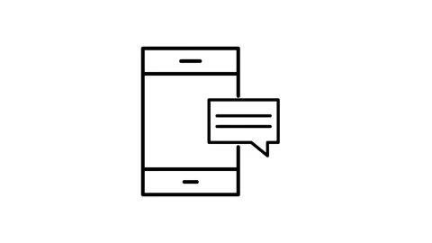 Mobile app interface displaying a chatbot for user interaction and support. Stock Footage 334095198