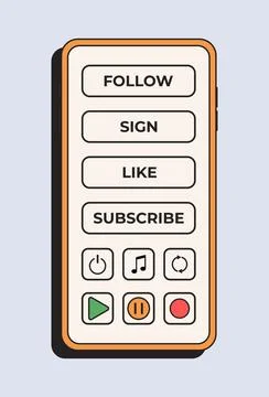 Mobile App Interface. Music Player. Music player interface by subscription Illustrazione stock