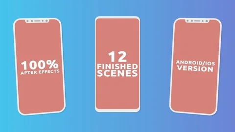 Mobile App Promo Constructor Stock After Effects