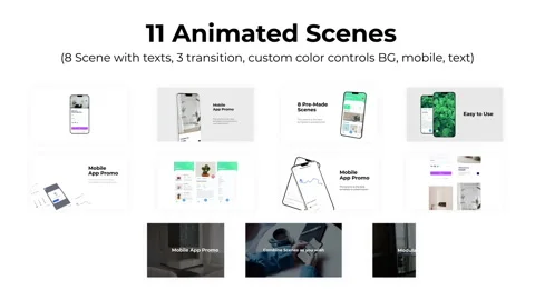 Mobile App Promo V3 Stock After Effects