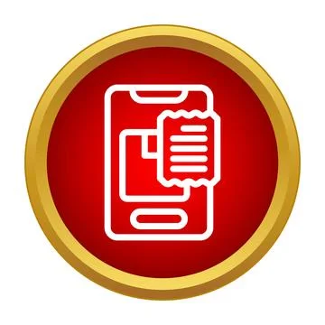 Mobile app tracking parcel delivery order receipt Stock Illustration