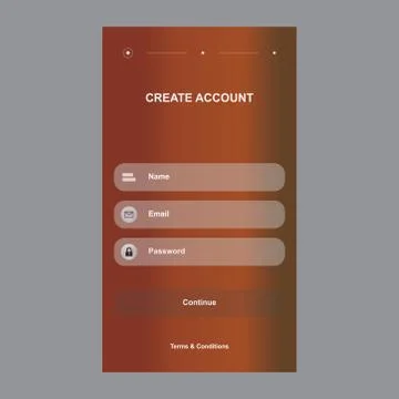 Mobile App UI Design Illustrazione stock