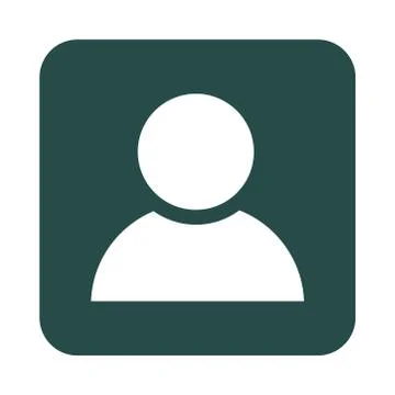 Mobile application avatar web button menu digital flat style icon Stock Illustration