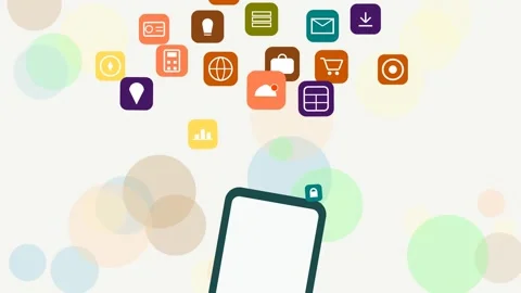 Mobile application concept Video stock 342841288