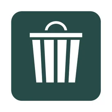Mobile application delete web button menu digital flat style icon Stock Illustration