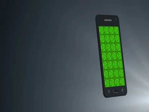 Mobile application demo on smartphone with green screen for motion tracking Stock Footage 77826639