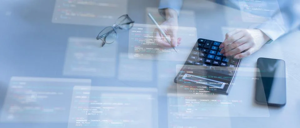 Mobile Application Development and Software Programming Visualization on Smar 库存照片