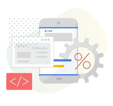 Mobile Application Development Process - Illustration Stock Illustration