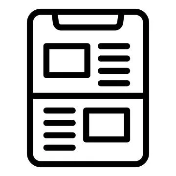 Mobile application development process showing wireframing stage icon Stock Illustration
