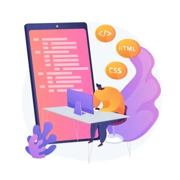 Mobile application development vector concept metaphor Illustrazione stock