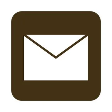 Mobile application email message web button menu digital flat style icon Stock Illustration