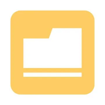 Mobile application folder file archive web button menu digital flat style icon Stock Illustration